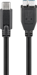 Goobay | Round cable | USB-C to micro-B 3.0 cable | 67995 | micro-B 3.0 | USB-C (male)