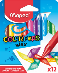 Kredki świecowe Colorpeps Maped 12 kolorów