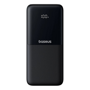 Powerbank Baseus Lipow 10000mAh 22.5W z podwójnym wbudowanym kablem z wyświetlaczem (z dodatkowym czarnym kablem Baseus Simple USB-A - USB-C 3A 0,2m)
