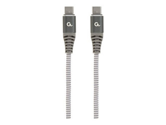 GEMBIRD CC-USB2B-CMCM100-1.5M Kabel premium do ładowania i transmisji danych 100W Typ-C Power Delivery PD 1.5 m