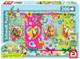 Puzzle 200 PQ Szczęśliwe Konie 113345