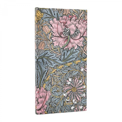 Kalendarz 2026 Morris Pink Honeysuckle tygodniowy HOR Slim