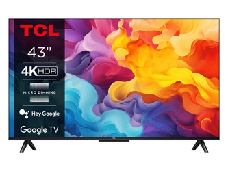 Telewizor TCL 43V6B LED 43'' 4K Ultra HD Google TV Dolby Audio DVB-T2 Czarny