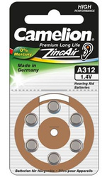 Camelion | A312/DA312/ZL312 | Zinc air cells | 6 pc(s)