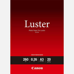 Canon LU-101 Photo Paper, LU-101, foto papier, połysk, 6211B007, biały, A3, 260 g/m2, 20 szt., atrament