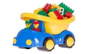 Samochód Ptyś z klockami MIX