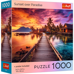 Puzzle 1000 USA Collection: Sunset over Paradise