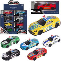 Auto metalowe z napędem pull back