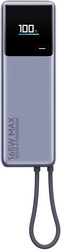 Xiaomi 165W Power Bank (Integrated Cable) | 10000 mAh | USB-C | Gray