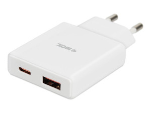 IBOX Wall charger C-43 SLIM PD30W USB A+C WHITE