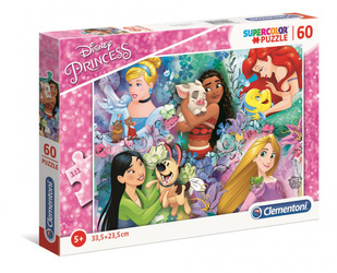 Puzzle 60 super kolor Princess 26995