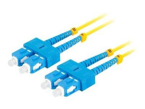 LANBERG fiber optic patchcord SM SC/UPC-SC/UPC duplex 2m LSZH g657a1 3.0mm yellow
