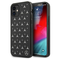 Etui Mercedes Silver Stars Pattern na iPhone 11 / Xr - czarne