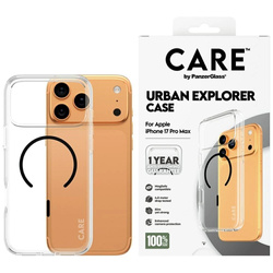 Etui CARE by PanzerGlass Flagship Urban Explorer w. Black MagSafe na iPhone 17 Pro Max - przezroczyste
