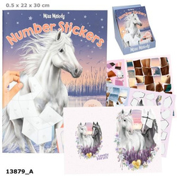 Zestaw z naklejkami Number Sticker Miss Melody 13879A