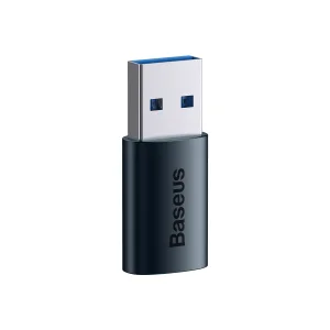 Baseus ZJJQ000103 Ingenuity Series Mini przejściówka adapter USB 3.1 OTG do USB Typ C niebieska