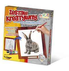 Wypukła malowanka futrzaki królik 64003