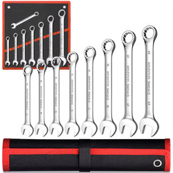 EXTRALINK ZESTAW KLUCZY PŁASKO-OCZKOWYCH 8 EL. KLUCZE PŁASKIE OCZKOWE ETUI 8-22 MM - 1291