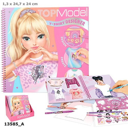 Zestaw kreatywny T-shirt Top Model z szablonami i naklejkami 13585A