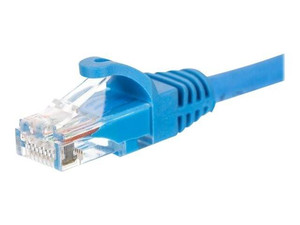 NETRACK BZPAT025UB Netrack patchcord RJ45, osłonka zalewana, kat 5e UTP, 0.25m niebieski