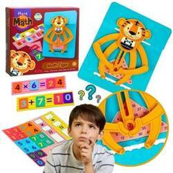 Mata edukacyjna tygrys do nauki matematyki