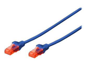 DIGITUS Kabel krosowy RJ45-RJ45 kat.6 U/UTP AWG 26/7 LSOH 2m niebieski