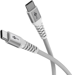 Goobay USB-C Supersoft Textile Cable with Metal Plugs | 70193