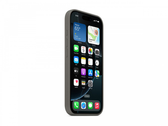 APPLE iPhone 16 Pro Silicone Case with MagSafe - Stone Gray
