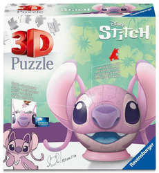 Puzzle 3D: Disney Stitch Kula Angel z uszami