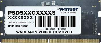 Pamięć PATRIOT (SODIMM/DDR5/16 GB/5600MHz/1.1V/46CL/SINGLE)