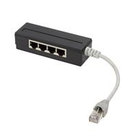 LOGILINK- 5 Port RJ45 Splitter, ekranowany, kabel 15 cm