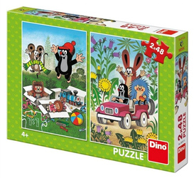 Puzzle 2w1 Krecik i Przyjaciele 2x48el