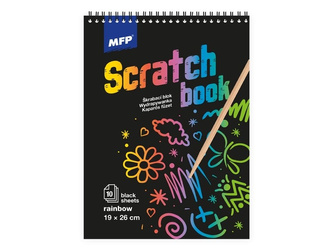 Wydrapywanka blok czarna tęczowa 1032116