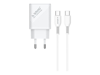 SAVIO LA-05 Wall USB charger Quick Charge Power Delivery 3.0 18W