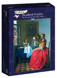 Puzzle 1000 Kobieta z kieliszkiem wina, Vermeer