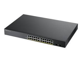 ZYXEL GS1900-24HP v2 24-port GbE L2 PoE Smart Switch rackmount 170 Watt