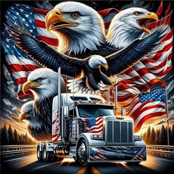 Diamentowa Mozaika Auto amerykańskie orły NO-2000873