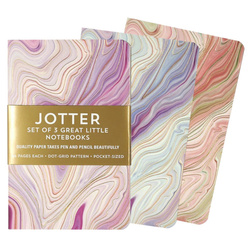 Notatniki Jotter Agat  9x14cm 3 sztuki Peter Pauper Press