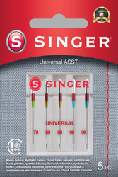 Singer | Universal Needle ASST 5PK for Woven Fabrics
