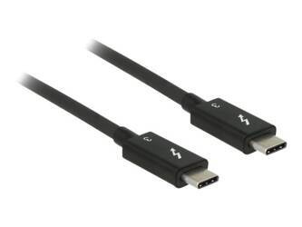 DELOCK 84844 Delock Kabel Thunderbolt 3 (40 Gb/s) USB-C wtyk M>M pasywny, 0.5m, 5A, czarny