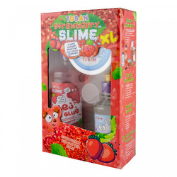 Zestaw super slime xl truskawka