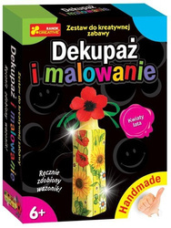 Dekupaż i malowanie kwiaty lata