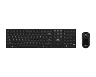 MSI FORGE K210 WIRELESS COMBO | Keyboard and Mouse Set | Wireless | Mouse included | US | Black | Scissor
