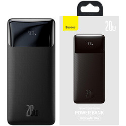 Powerbank power bank z szybkim ładowaniem Baseus Bipow PPBD050301 10000mAh 20W Overseas Edition + kabel USB-A - Micro USB 0.25m czarny