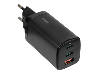 IBOX C-65 PD65W UNIVERSAL CHARGER GaN USB-C CABLE BLACK