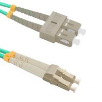 Qoltec Optic Patchcord LC/UPC - SC/UPC | Multimode | 50/125 | OM4 | Duplex | 3m