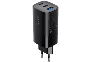 Ładowarka Havit UC20 EU USB-C+USB-C+USB-A (czarny)