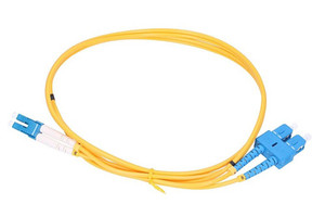 Extralink LC/UPC-SC/UPC | Patchcord | Jednomodowy, Simplex, G652D, 3mm, 0,5m