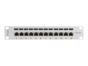 LANBERG PPF5-9012-S Lanberg Patch Panel 10, 12 port 1U, kat.5e, szary