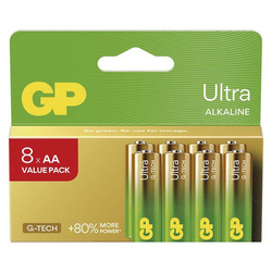 Bateria alkaliczna, AA (LR6), AA, 1.5V, GP, blistr, 8-pack, ULTRA